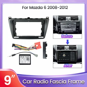 9 Inča Auto Radio za MAZDA 3 2010-2013 2 Din Okvir Auto Stereo Panel Kontrolna Ploča Instalacija Završiti Komplet GPS DVD Okvir
