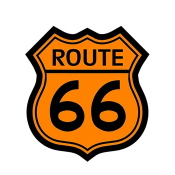 Prometni Znak Narančasta Route 66 Auto Oznaka Vodootporan Automobili Motocikli Vanjski Pribor Vinil Naljepnice 12*10 cm