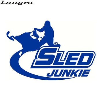 Langru Cool grafike Za sanjki Junkie Vinil naljepnica Na prozor ili sudarač motorne Sanke Ski-doo Arctic Decorative Jdm