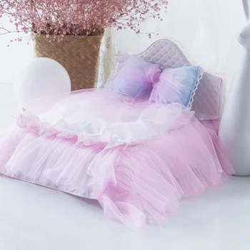 1/6 lutkine Namještaj igračka za lutke pink krevet model setovi su 30 cm bjd lutka Mali simulacijski krevet rpg igre igračke darove za djevojčice
