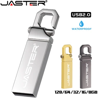 JASTER USB Flash Memorija od 64 GB Metalni Carabiner Memory Stick 32 GB Custom Logo Flash-Drive Free TYPE-C Mikro Adapteri Poslovni pokloni