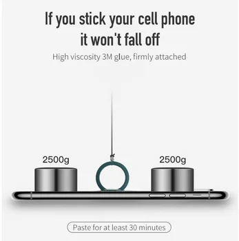 360 Stupnjeva ultra-tanki Prst Prsten Magnetski Auto Nosač-Držač Držanje Baza Za iPhone Samsung Šarene Smartphone Telefon Stolni Stalak