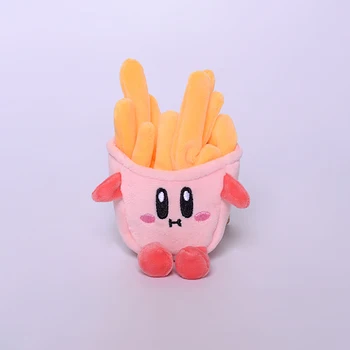 Zvijezde Kirby 10 cm Pliš Igračke Kreativni Japanski Crtani Presvlačenje, Hamburger, Pomfrit Lutka Ovjes Torba Plišani Ljubimci