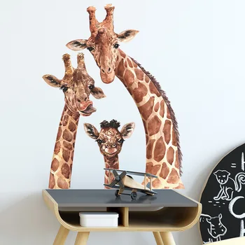 Heatboywade Slatka Žirafa Dječje Skidaju PVC Naljepnice Za Zid Home Dekor Zidne Naljepnice za Dnevni boravak Djeca Dječje sobe Umjetnost