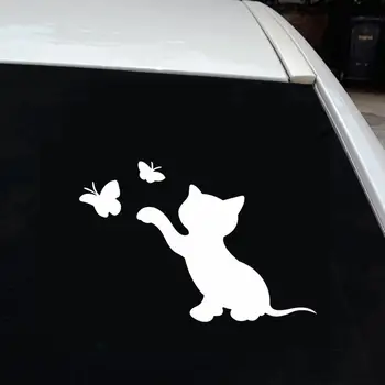 Jedinstvena je Auto Oznaka s Cartoonish Dizajnom Ekološka Mačka Leptir Oznaka na Vozilu Vodootporne Naljepnica na Karoseriju Vozila za Kamion