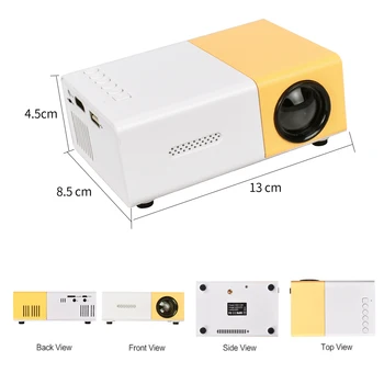 Novi YG300 Pro Prijenosni Mini Projektor LED Podržava 1080P Full HD Projektor 3,5 mm Audio HDMI USB Video Projektora Visoke Kvalitete