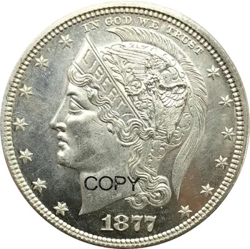 Sjedinjene američke Države 1877 50C Glavu u kacigu полдоллара Na naličju je prikazan mali геральдический orao Srebro fotokopirni kovanice