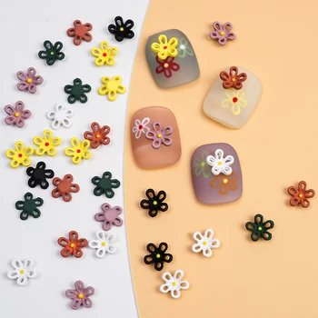 3D Cvijeće Dizajn Noktiju na Konferenciji za Nokte Cvijeće Ukras Nosača Metalne Dijelove Rhinestones Kamenje za Nokte Korejski Ljeto Manikura