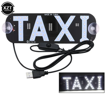 1pc Taksi Led Automobil Vjetrobransko Staklo Kabine indikatorsko svjetlo Znak Plavi LED Vjetrobransko Staklo Taksi, Upozoravajuća Žaruljica Žaruljica 5V