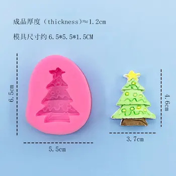 Mini-Jedna Božićno Drvce Silikonska Forma Čokolada Gluposti Šećerni Kolač Kalup Čokolada Silikonska Forma Keksi, Kolači Kolači Ukras Kalup