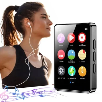 Mini MP3 Player, Bluetooth Glazbeni Hi-Fi Stereo Zvučnik Prijenosni MP4 Player S-Screen tv FM radio Snimanje Knjiga Za Walkman