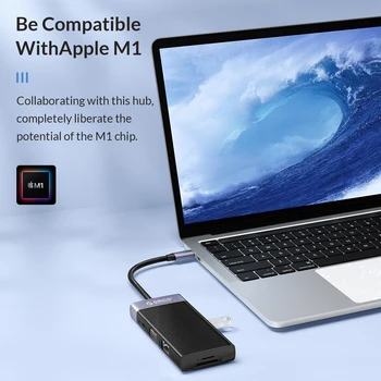 ORICO USB Type C 3,0 HUB na HDMI kompatibilnim RJ45 SD-Считывателю PD Punjač Adapter Za Laptop MacBook Pro priključne Stanice Razdjelnik