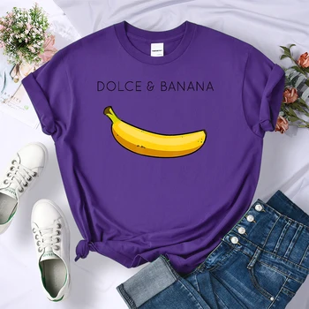 Majice sa po cijeloj površini anime Dolce Banana, Ženski Kreativni Prozračne Majice, Trendi Majica Okruglog izreza, Marke Ženske Majice s Likovima iz Crtića