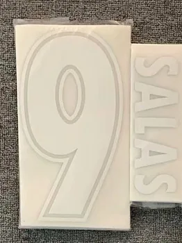 1999-2000 #9 SALAS Ispis Upisane nogometnih Ikona aplikacije od željeza na нашивках