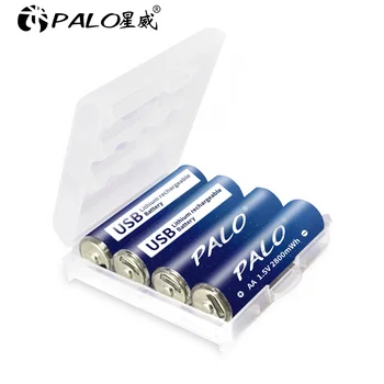 PALO 1,5 V AA Litij-ionska Baterija 2800mWh Litij-Polimer HR6 USB AA Punjive Litijske Baterije Tipa AA USB kabel Za Fotoaparat autić