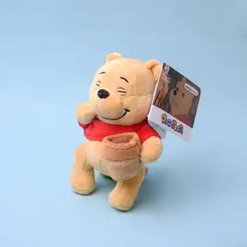 Disney Anime Crtani film Dlake Medvjed Pliš Igračku Slatka 10 cm Sretan Winnie Pooh Mekani Plišani Lutka Privjesak Privjesak Dječji Dar